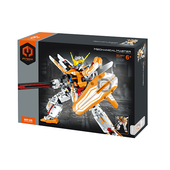 Stavebnice iM.MASTER bojový robot plast 833 dílků v krabici 35x27x7cm