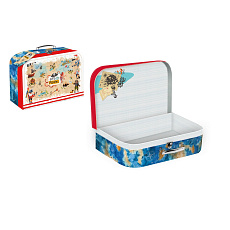 Teddies Kufřík/Kufr školní papírový Let's be Pirates 35x23x10cm Teddies Kufřík/Kufr školní papírový Let's be Pirates 35x23x10cm