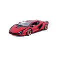 Bburago - Auta HOBBY, Lamborghini Sián FKP 37, červená metalíza, 1:24