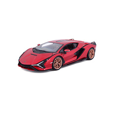 Bburago - Auta HOBBY, Lamborghini Sián FKP 37, červená metalíza, 1:24