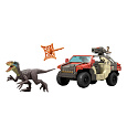 Mattel JW SUPER AUTO S ŘIDIČEM A DINOSAUREM
