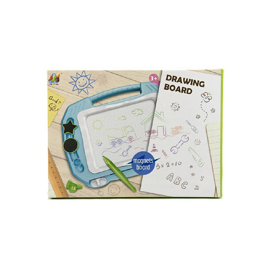 Teddies Magnetická tabulka kreslící plast asst 2 barvy, v krabici 33x24x3cm