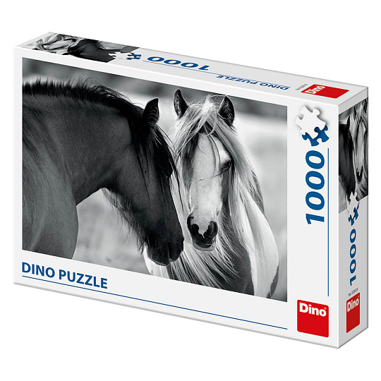 Dino Ostatní Dino puzle Černobílí koně 1000D