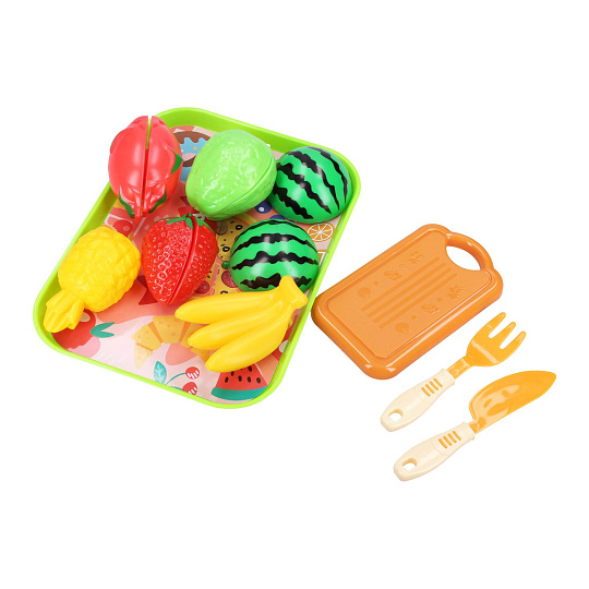 Wiky Ovoce krájecí s tácem plast 23x17cm s doplňky v sáčku Wiky Ovoce krájecí s tácem plast 23x17cm s doplňky v sáčku