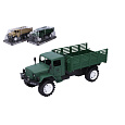 Wiky Auto vojenské nákladní plast 27cm na setrvačník 2 barvy v blistru 14x32x13cm