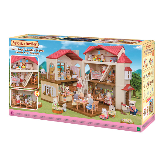 Sylvanian Families 5708 Patrový dům s červenou střechou a se světly Sylvanian Families 5708 Patrový dům s červenou střechou a se světly