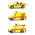 SIKU česká verze - set ambulance sada 3 aut
