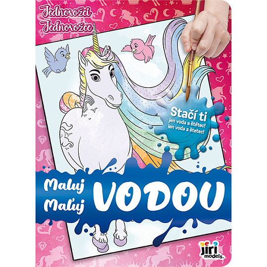 Jiri Models Omalovánka Maluj vodou Jednorožci