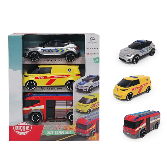 Dickie SOS Team Set 3 ks, česká verze