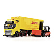 Dickie DHL nákladní auto Volvo FH 16 s vysokozdvižným vozíkem 35 cm