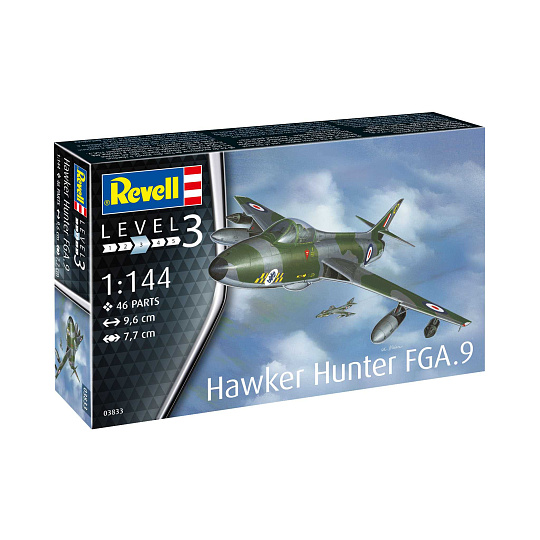 Revell Plastic ModelKit letadlo 03833 - Hawker Hunter FGA.9 (1:144) Revell Plastic ModelKit letadlo 03833 - Hawker Hunter FGA.9 (1:144)