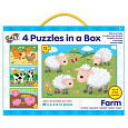 4 Puzzle v krabici - Farma