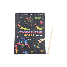 Wiky Škrabací notes duhový 12 listů v sáčku 20x25cm Wiky Škrabací notes duhový 12 listů v sáčku 20x25cm