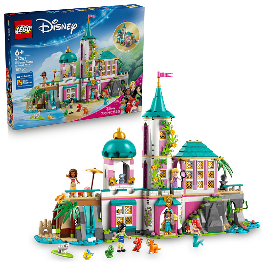 LEGO Disney 43267 Hrad princezen a královští domácí mazlíčci LEGO Disney 43267 Hrad princezen a královští domácí mazlíčci