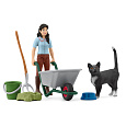 Schleich 42747 Hrací sada na kydání a ošetřování