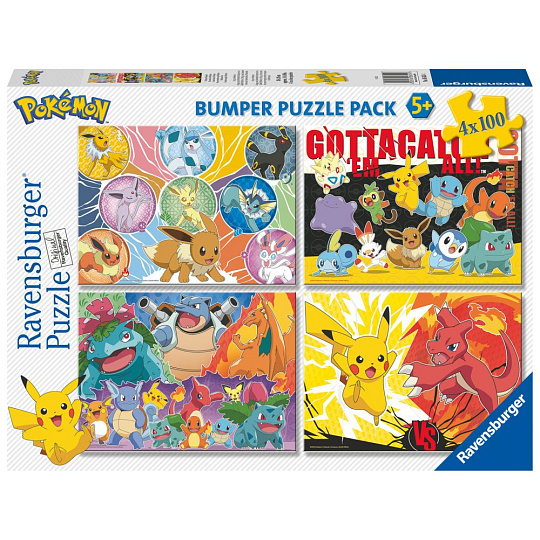 Ravensburger Pokémon 4x100 dílků Ravensburger Pokémon 4x100 dílků