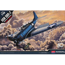 Academy Model Kit letadlo 12335 - USN SBD-2 "Midway" (1:48)
