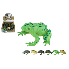Teddies Žába plast 7x7cm mix druhů Teddies Žába plast 7x7cm mix druhů