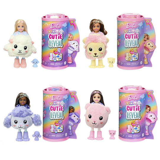 Mattel Barbie CUTIE REVEAL CHELSEA PASTELOVÁ EDICE ASST