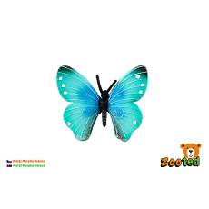 Motýl tropický Morpho Helena zooted plast 7cm 