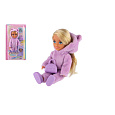 Teddies Panenka Ankiki v overalu s kabelkou 14cm v blistru