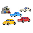 Teddies Auto mini kov/plast 7,5cm na zpětné natažení 4 barvy