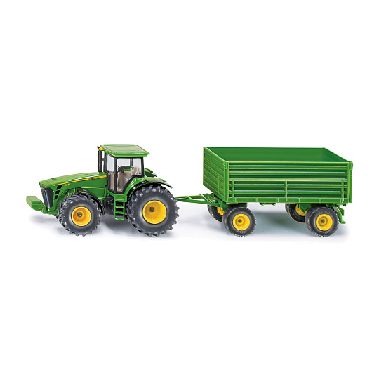SIKU 1953 Farmer - traktor John Deere s vlekem, 1:50