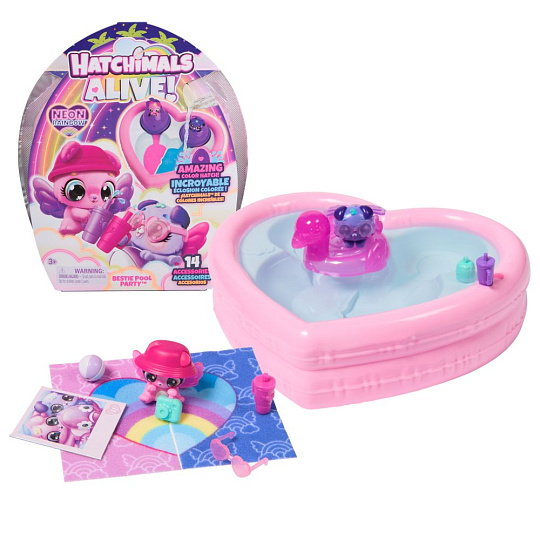 Spin Master HATCHIMALS BAZÉNOVÁ PÁRTY ZVÍŘÁTEK Spin Master HATCHIMALS BAZÉNOVÁ PÁRTY ZVÍŘÁTEK