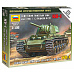 Zvezda Wargames (WWII) tank 6190 - KV-1 with F-32 GUN (1:100)