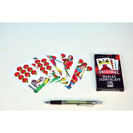hrací karty, s.r.o. Mariáš jednohlavý společenská hra karty v papírové krabičce 6x11cm hrací karty, s.r.o. Mariáš jednohlavý společenská hra karty v papírové krabičce 6x11cm