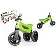 Odrážedlo FUNNY WHEELS Rider Sport zelené 2v1, výška sedla 28/30cm nosnost 25kg 18m+ v krabici