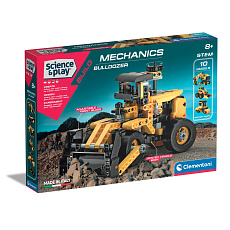 Clementoni Mechanická labolatoř - Buldozer, 10 modelů, 200 dílků