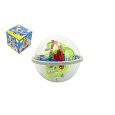 Teddies Hlavolam edukační koule 100 kroků plast 12cm v krabičce 12x12x12cm CZ design