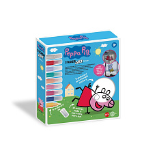 Teddies Okenní samolepky a omalovánky Peppa Pig s barvami v krabici 25x26,5x5cm