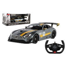 Auto RC Mercedes AMG GT3 RASTAR plast 35cm 2,4GHz na dálk. ovládání na baterie v krabici 44x18x23cm