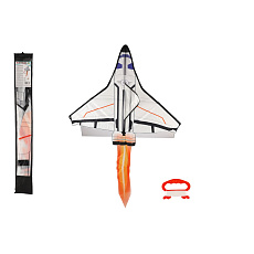 Drak létající raketoplán nylon 104x80cm v látkovém sáčku 11x82x2cm Drak létající raketoplán nylon 104x80cm v látkovém sáčku 11x82x2cm