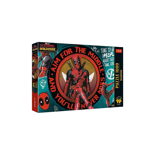 Puzzle Premium Plus: Deadpool 1000 dílků 68,3x48cm v krabici 40x27x6cm
