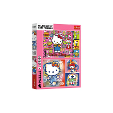 Puzzle 2x200 Hello Kitty a přátelé 41x27,5cm v krabici 26x34x4,5cm