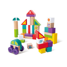 Hape Dřevěné kostky - Příšerky z vesmíru