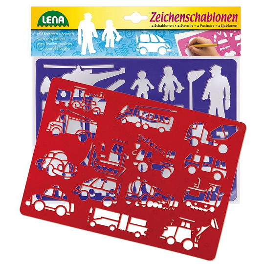 Lena Kreslící šablony - dopravní prostředky