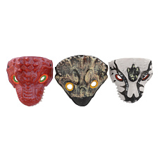 Teddies Maska dinosaurus pěnová 20x19cm mix druhů karneval