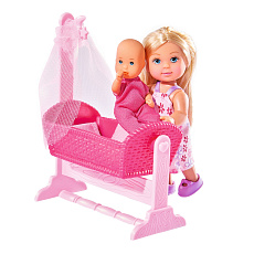 Simba Evi Love Simba Panenka Evička s miminkem v kolébce