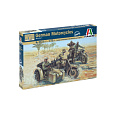 Italeri Model Kit figurky 6121 - WWII - GERMAN MOTORCYCLES (1:72)