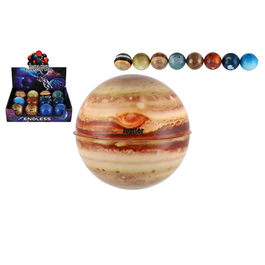 Teddies Míček extrémně skákací planety pěnový 6cm mix druhů