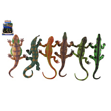 Teddies Zvířátko ještěři s přísavkou guma 22cm mix druhů
