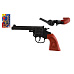 Revolver/pistole na kapsle 8 ran plast 20cm na kartě 15x25x3cm
