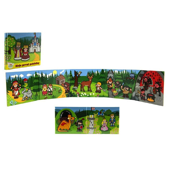 Knížka Leporelo Moje první pohádky 13,5x11x1,5cm od 24 měs