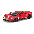 Bburago - RACE, 2022 Ford GT Heritage Edition, červená, 1:32