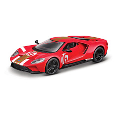 Bburago - RACE, 2022 Ford GT Heritage Edition, červená, 1:32