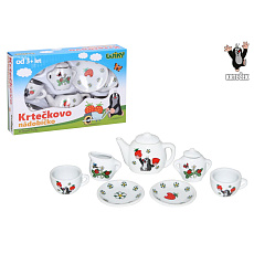 Nádobí - čajový set Krtek porcelán 9 ks v krabičce 17x12x4cm